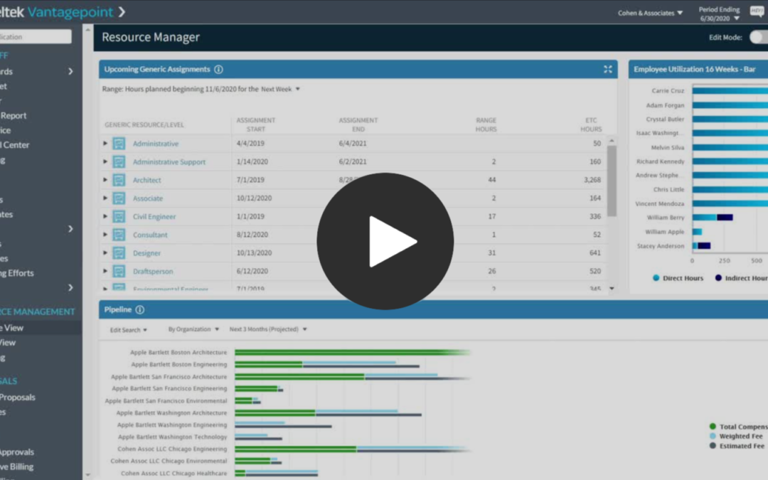 Deltek Vantagepoint: Resource Management